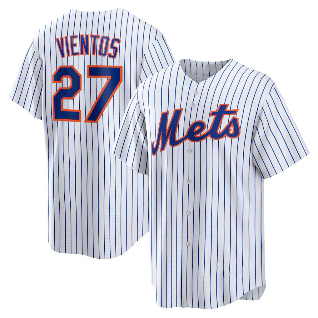 New York Mets #27 Mark Vientos White Tomch Home Replica Jersey