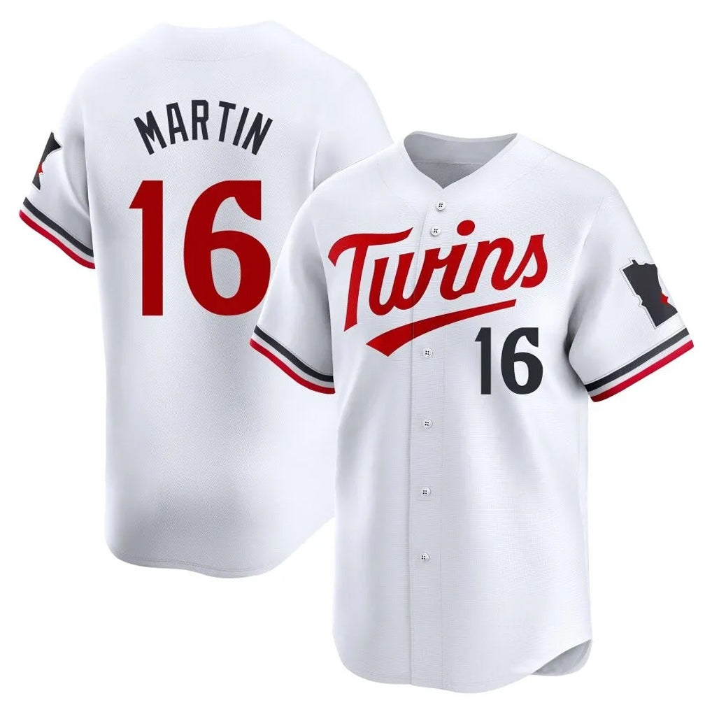Minnesota Twins #16 Austin Martin Player White TomchHome Limited Stitched Jerseys