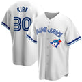 Toronto Blue Jays #30 Alejandro Kirk White Tomch Home Cooperstown Collection Player Jersey