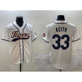 Detroit Tigers #33 Colt Keith White Tomch With Patch Cool Base Stitched Jersey