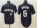 Pittsburgh Pirates #6 Konnor Griffin Black Tomch 'Gothic Steel City Edition' Vapor Limited Stitched Jersey