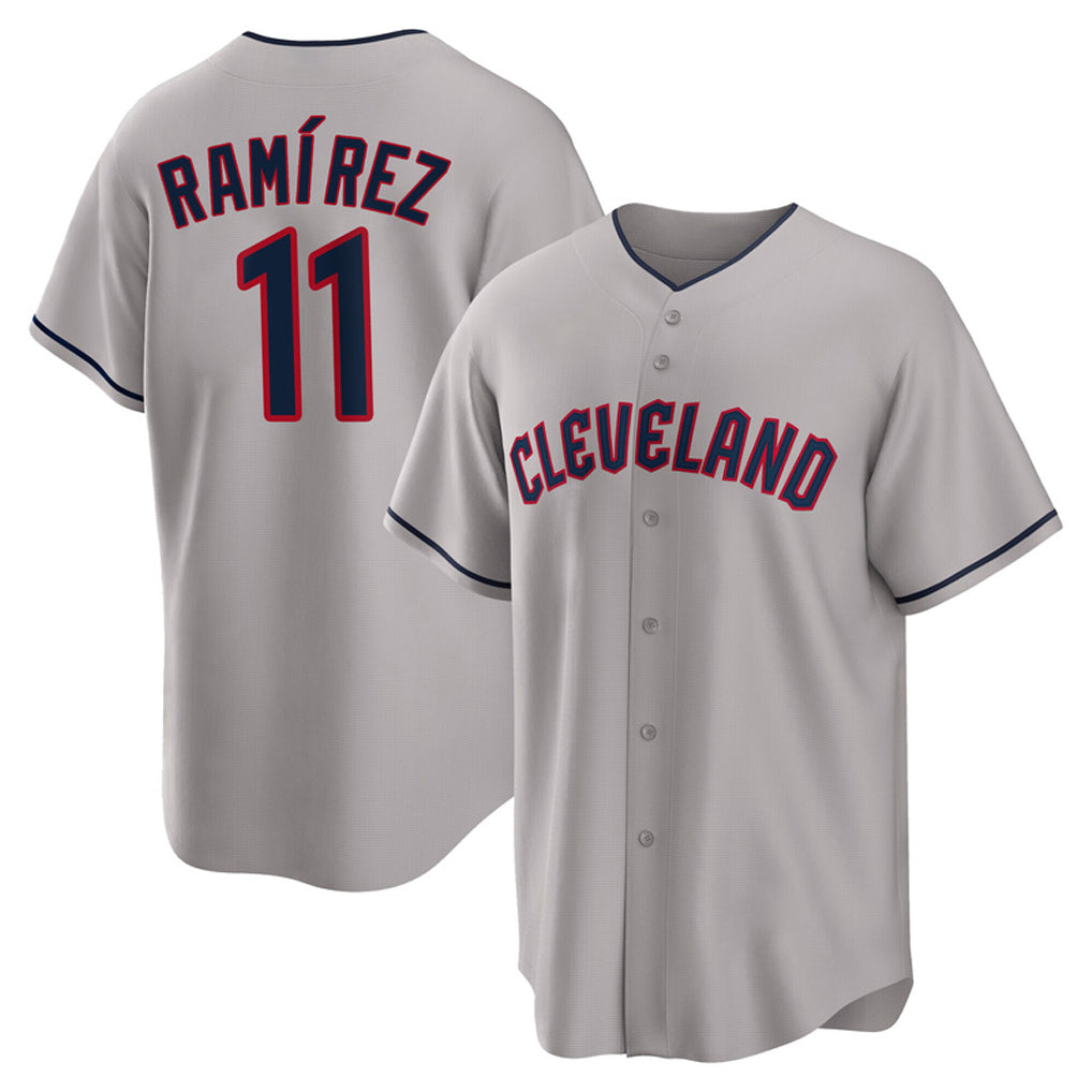 Cleveland Guardians #11 Jose Ramirez Player Gray Tomch Game Home Stitched Jerseys