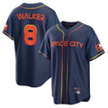 Houston Astros #8 Christian Walker Player Navy Tomch City Connect Home Game Stitched Jerseys