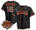San Francisco Giants #16 Rafael Devers Black Tomch 2026 Alternate Stadium Stitched Jersey