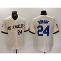 Los Angeles Dodgers #24 Kobe Bryant Number Cream Tomch 2024 City Connect Limited Stitched Jerseys