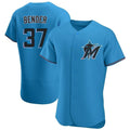 Miami Marlins #37 Anthony Bender Player Blue Tomch Home Limited Elite Stitched Jerseys