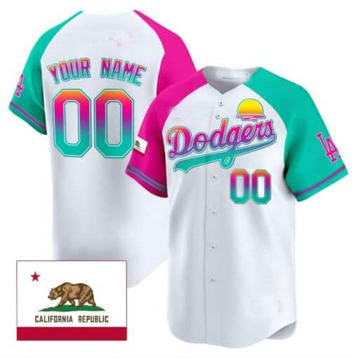 Custom Los Angeles Dodgers 2024 Los Angeles City Style Vapor Premier Limited Jersey ¨C White Tomch