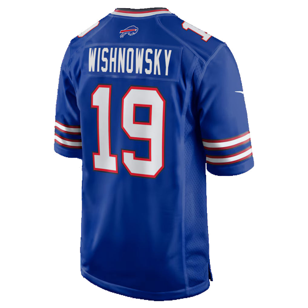 B.Bills #19 Mitch Wishnowsky Royal Tomch Team Game Jersey