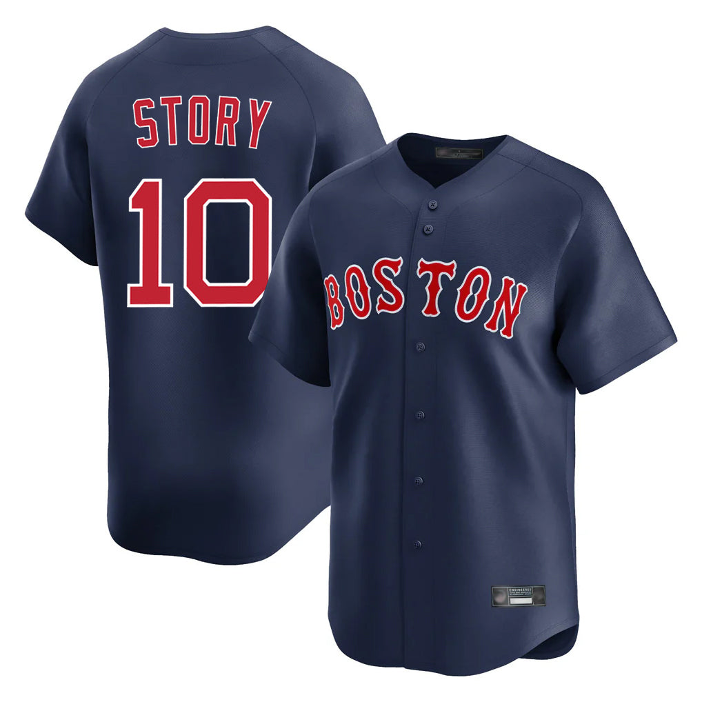Boston Red Sox #10 Trevor Story Player Navy Tomch Limited Home Game Stitched Jerseys1