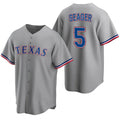 Texas Rangers #5 Corey Seager Gray Tomch Cool Base Stitched Jersey