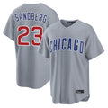 Chicago Cubs #23 Ryne Sandberg Player Gray Tomch Home Game Stitched Jerseys