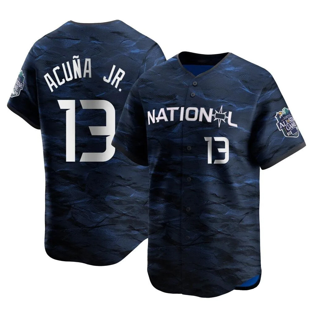 Atlanta Braves #13 Ronald Acuna Jr Player Royal Tomch National League All-Star Limited Game Stitched Jerseys