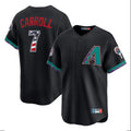 Arizona Diamondbacks #7 Corbin Carroll Player Black Tomch USA 250 Fourth of July Home Game Stitched Jerseys
