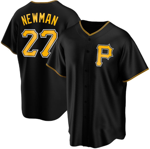 Pittsburgh Pirates #27 Kevin Newman Black Tomch Cool Base Stitched Jersey