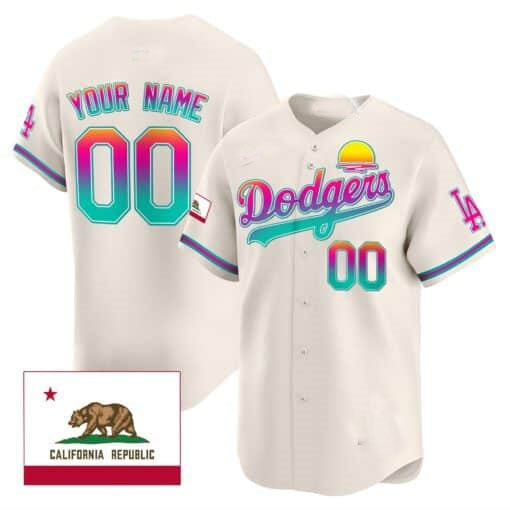 Custom Los Angeles Dodgers 2024 Los Angeles City Style Vapor Premier Limited Jersey ¨C Cream Tomch