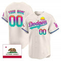Custom Los Angeles Dodgers 2024 Los Angeles City Style Vapor Premier Limited Jersey ¨C Cream Tomch