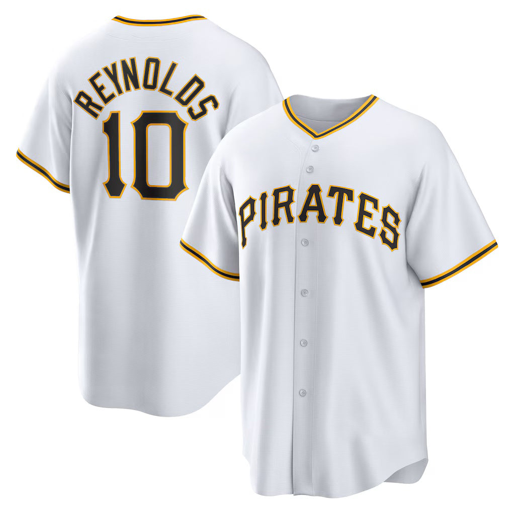 Pittsburgh Pirates #10 Bryan Reynolds White Tomch Replica Player Jersey