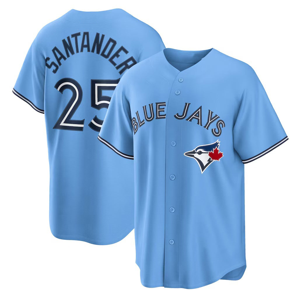 Toronto Blue Jays #25 Anthony Santander Light Blue Tomch Alternate Replica Jersey