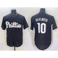 Philadelphia Phillies #10 J.T. Realmuto Black Tomch Lights Out Limited Stitched Jersey