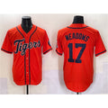 Detroit Tigers #17 Parker Meadows Orange Tomch With Patch Cool Base Stitched Jersey