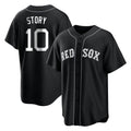 Boston Red Sox #10 Trevor Story Player Black Tomch Home Game Stitched Jerseys