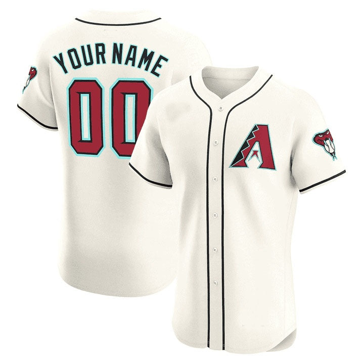 Custom Arizona Diamondbacks 2024 Flex Base Jersey ¨C Cream Tomch
