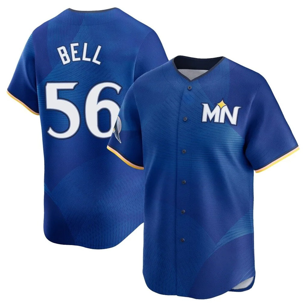 Minnesota Twins #56 Josh Bell Player Royal TomchCity Connect Limited Home Stitched Jerseys