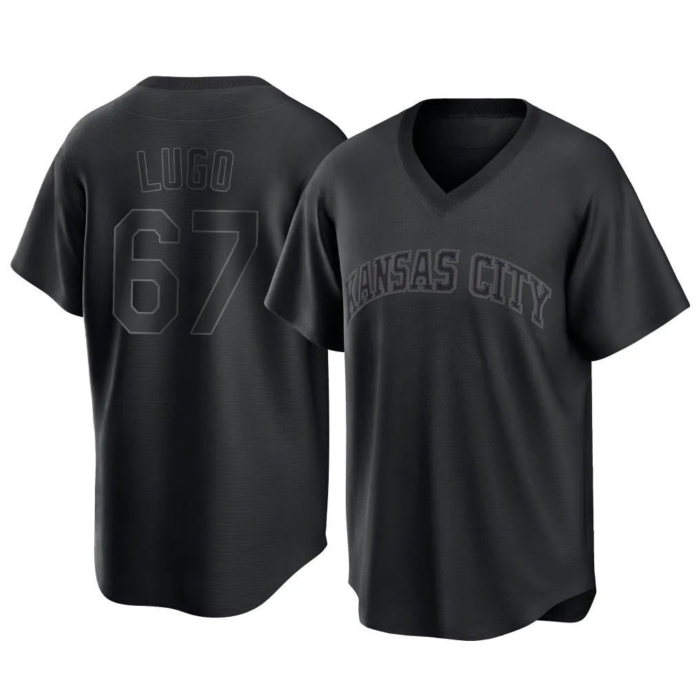 Kansas City Royals #67 Seth Lugo Player Black Tomch Fashion Game Stitched Jerseys