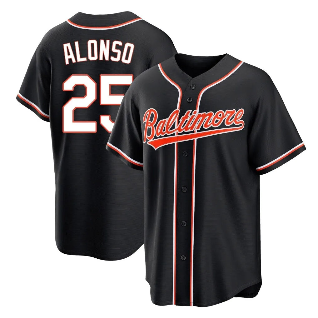 Baltimore Orioles #25 Pete Alonso Player Black Tomch Out Home Game Stitched Jerseys