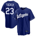 Los Angeles Dodgers #23 Kyle Tucker Player Royal Tomch Game Stitched Jerseys
