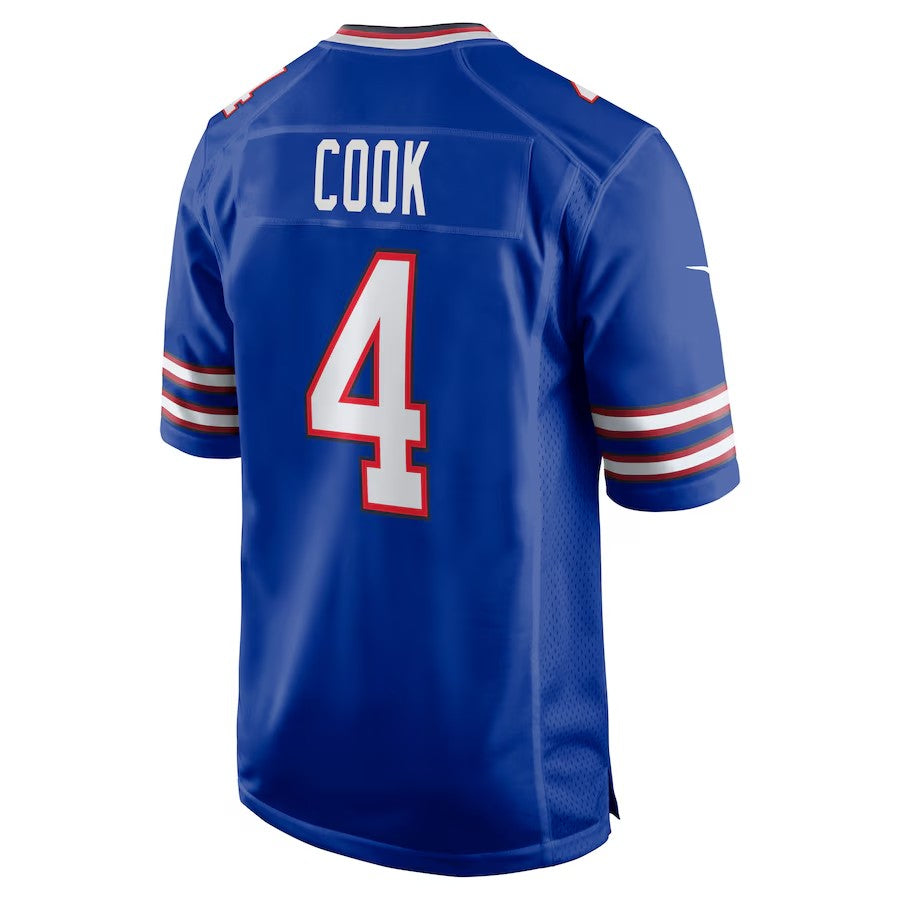 B.Bills #4 James Cook Royal Tomch Team Game Jersey