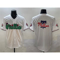 Philadelphia Phillies Team Big Logo White Tomch Phanatic Limited Stitched Jersey