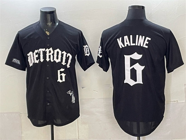 Detroit Tigers #6 Al Kaline 2026 Black Tomch 'Motor Gothic Edition' Vapor Premier Limited Stitched Jersey