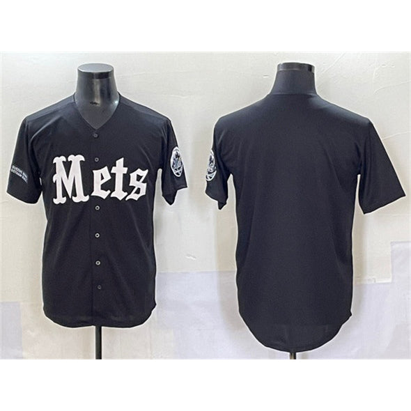 New York Mets Blank Black Tomch 'Gotham Gothic Edition' Vapor Premier Limited Stitched Jersey