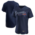 Atlanta Braves Navy Tomch Alternate Limited Elite Home Game Blank Player Stitched Jerseys