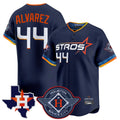 Houston Astros #44 Yordan Alvarez Player Navy Tomch City Connect Texas Patch Vapor Premier Limited Home Stitched Jerseys