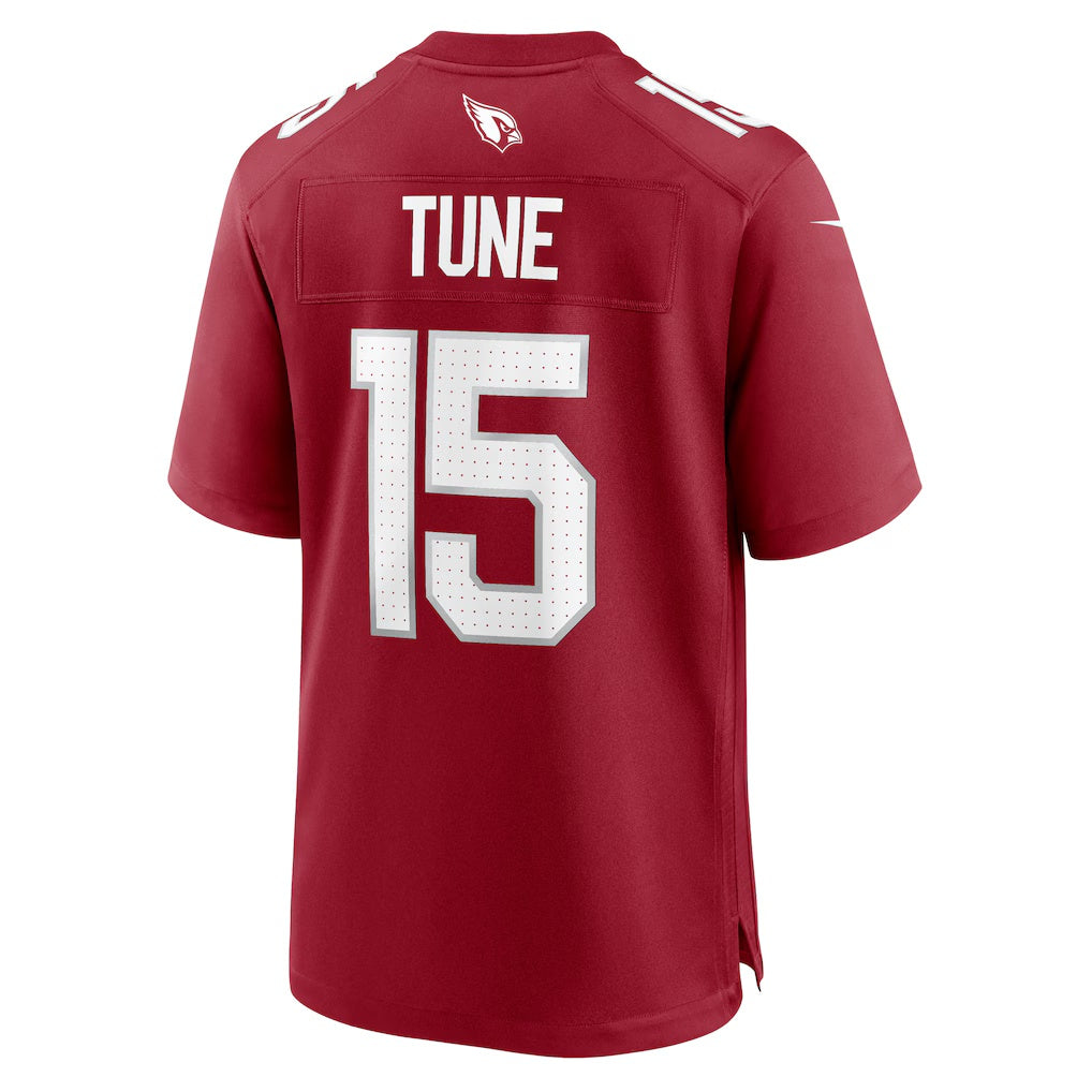 A.Cardinals #15 Clayton Tune Cardinal Tomch Game Jersey