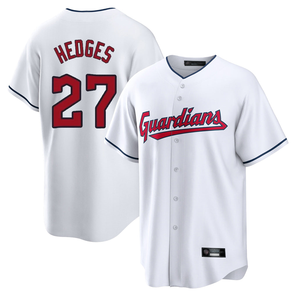 Cleveland Guardians #27 Austin Hedges Player White Tomch Home Game Stitched Jerseys