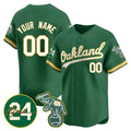 Custom Oakland Athletics Green Tomch Jersey - Personalized