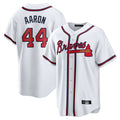 Atlanta Braves #44 Hank Aaron Player White Tomch Home Game Stitched Jerseys