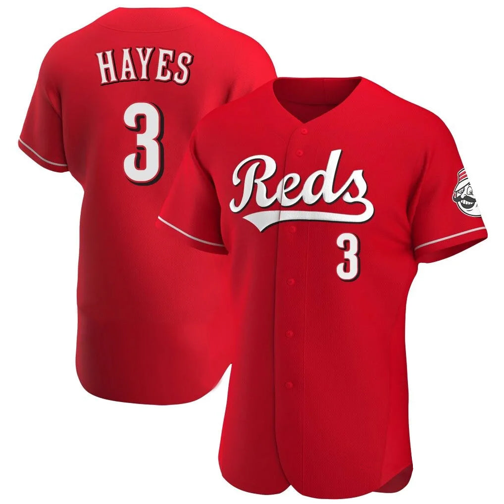 Cincinnati Reds #3 Ke'Bryan Hayes Player Red Tomch Limited Elite Home Stitched Jerseys