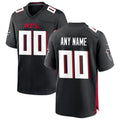 Custom A.Falcons Black Tomch Game Jersey