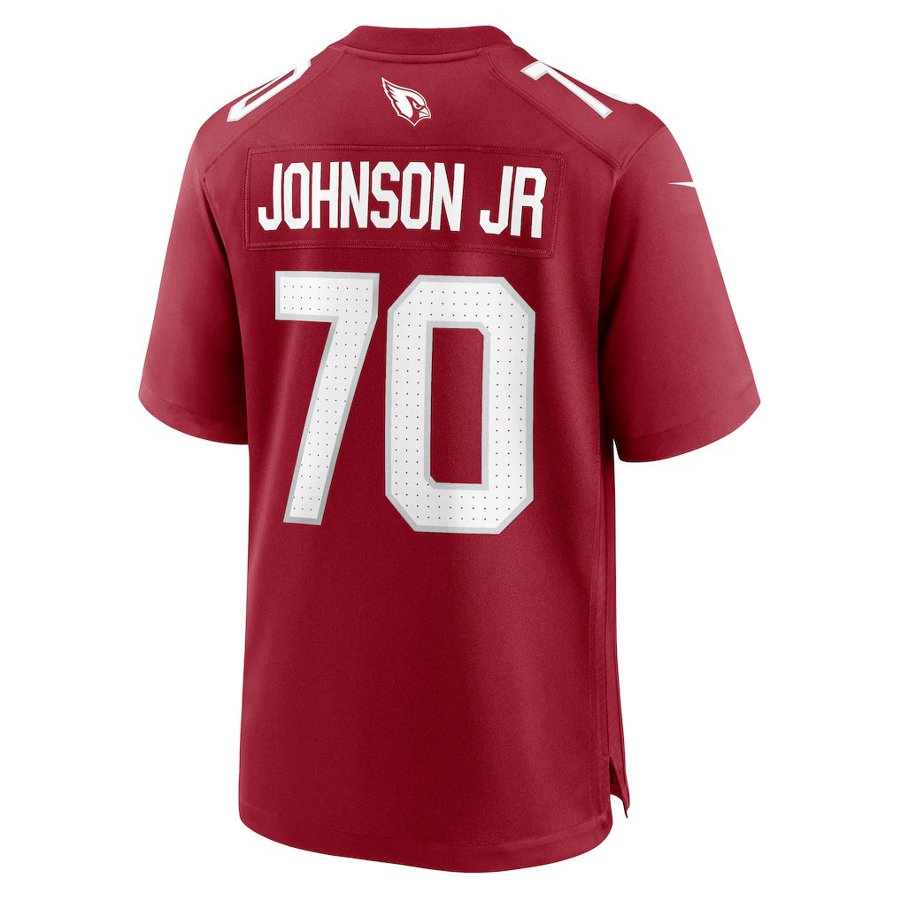 A.Cardinals #70 Paris Johnson Jr. Cardinal Tomch Game Jersey