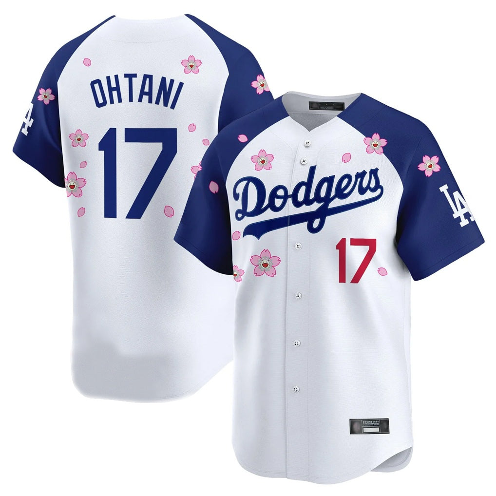 Los Angeles Dodgers #17 Shohei Ohtani Player White-Royal Tomch Tokyo Series Vapor Premier Limited Stitched Jerseys