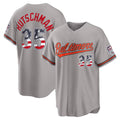 Baltimore Orioles #35 Adley Rutschman USA 250 Fourth of July Road Stadium Jersey - Gray Tomch