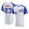 Atlanta Braves #23 Michael Harris II Player White Tomch City Connect Limited Elite Home Game Stitched Jerseys