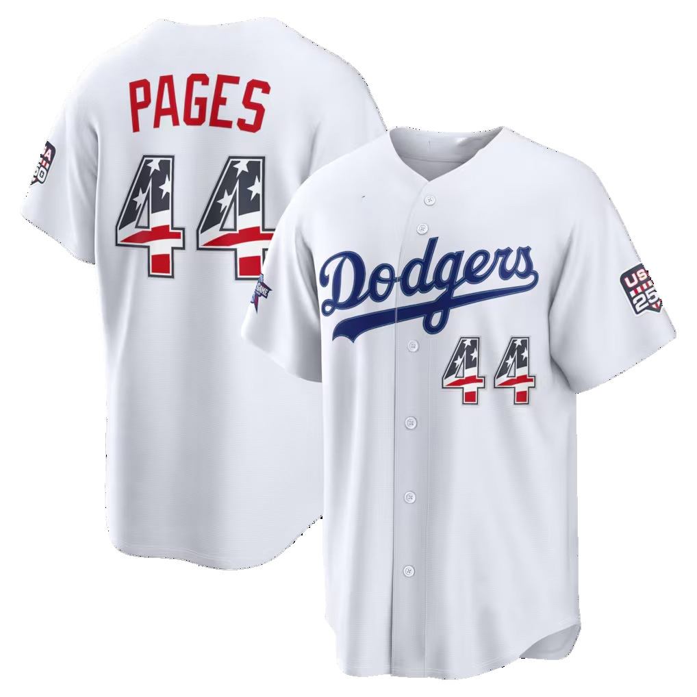 Los Angeles Dodgers #44 Andy Pages 2026 All-Star Edition Stars & Stripes White Tomch Stadium Jersey